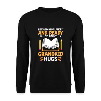 Im Ruhestand neu ausbalanciert und bereit, den Ruhestand zu zählen A - Unisex Pullover - Schwarz - Vorne - Alina (178cm) & Michal (187cm)