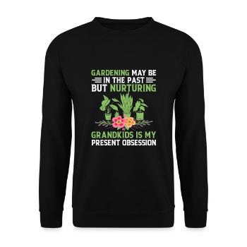 Jardinier Grand-mère à la retraite Retraité Jardinier Garde - Sweat-shirt Unisexe - noir - Devant - Alina (178cm) & Michal (187cm)