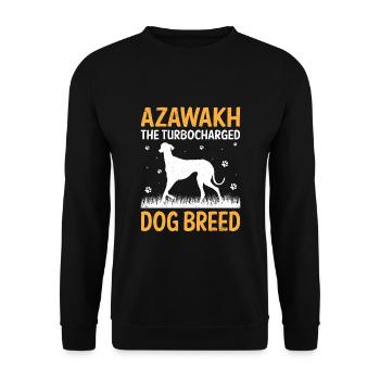 Azawakh Hundebesitzer Arabischer Windhund Tuareg Sloughi - Unisex Pullover - Schwarz - Vorne - Alina (178cm) & Michal (187cm)