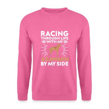 Azawakh Hundebesitzer Arabischer Windhund Tuareg Sloughi - Unisex Pullover - Pink - Vorne