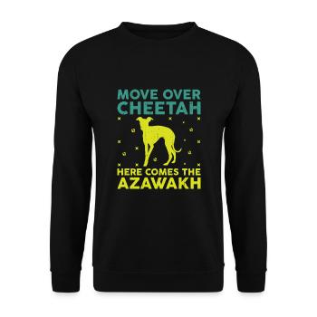Azawakh Hundebesitzer Arabischer Windhund Tuareg Sloughi - Unisex Pullover - Schwarz - Vorne - Alina (178cm) & Michal (187cm)