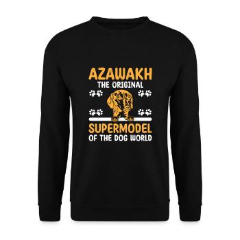 Azawakh Dog Owner Arabian Greyhound Tuareg Sloughi - Unisex Sweatshirt - black - Front - Alina (178cm) & Michal (187cm)