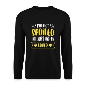 Chat persan Chat Amoureux Propriétaire de chat Persan Longhair C - Sweat-shirt Unisexe - noir - Devant - Alina (178cm) & Michal (187cm)