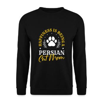 Persian Cat Cat Lover Cat Owner Persian Longhair C - Unisex Sweatshirt - black - Front - Alina (178cm) & Michal (187cm)
