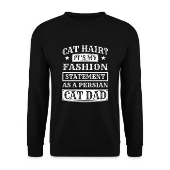 Persian Cat Cat Lover Cat Owner Persian Longhair C - Unisex Sweatshirt - black - Front - Alina (178cm) & Michal (187cm)