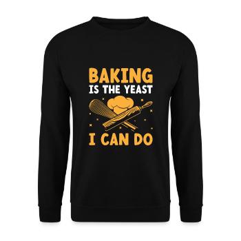Backen Bäckerei Konditorei Konditor Bäcker Konditorei - Unisex Pullover - Schwarz - Vorne - Alina (178cm) & Michal (187cm)