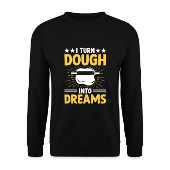 Backen Bäckerei Konditorei Konditor Bäcker Konditorei - Unisex Pullover - Schwarz - Vorne - Alina (178cm) & Michal (187cm)