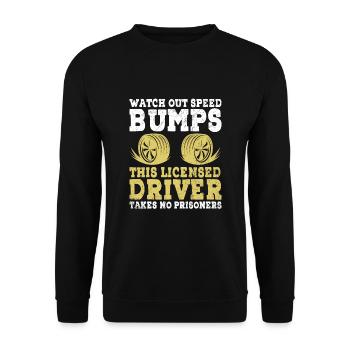 Führerschein bestanden Neuer Führerschein Fahren S - Unisex Pullover - Schwarz - Vorne - Alina (178cm) & Michal (187cm)