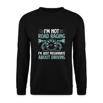 Driving License Passed New Driver Permit Driving S - Unisex Sweatshirt - black - Front - Alina (178cm) & Michal (187cm)