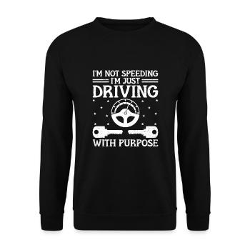 Führerschein bestanden Neuer Führerschein Fahren S - Unisex Pullover - Schwarz - Vorne - Alina (178cm) & Michal (187cm)
