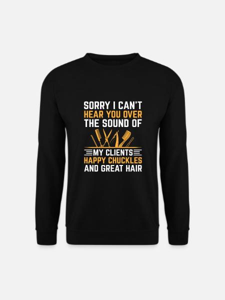 Coiffeur Coiffeur Coiffeur Coiffure Coiffure - Sweat-shirt Unisexe - noir