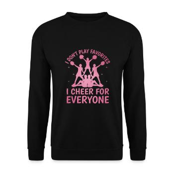 Cheerleading Coach Cheer Coach Cheerleader Cheer T - Unisex Sweatshirt - black - Front - Alina (178cm) & Michal (187cm)