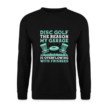 Disc Golf Player Disc Golfer Frisbee Player Par Pu - Sweat-shirt Unisexe - noir - Devant - Alina (178cm) & Michal (187cm)