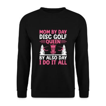 Disc Golf Player Disc Golfer Frisbee Player Par Pu - Sweat-shirt Unisexe - noir - Devant - Alina (178cm) & Michal (187cm)