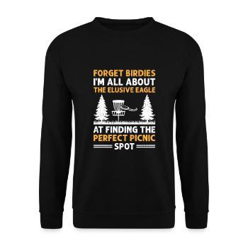 Disc Golf Player Disc Golfer Frisbee Player Par Pu - Sweat-shirt Unisexe - noir - Devant - Alina (178cm) & Michal (187cm)