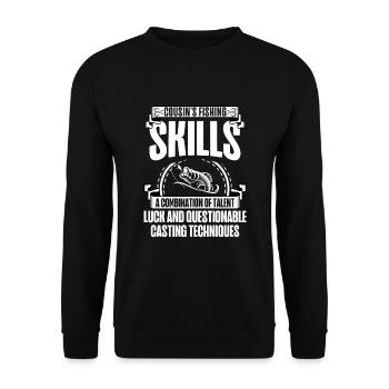 Pêche Cousin Pêcheur Cousins Drôle Poisson Perfec - Sweat-shirt Unisexe - noir - Devant - Alina (178cm) & Michal (187cm)
