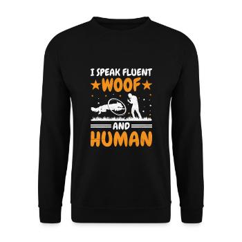 Dresseur de chiens Formation de chiens Chiens Soins pour animaux de compagnie Pr - Sweat-shirt Unisexe - noir - Devant - Alina (178cm) & Michal (187cm)