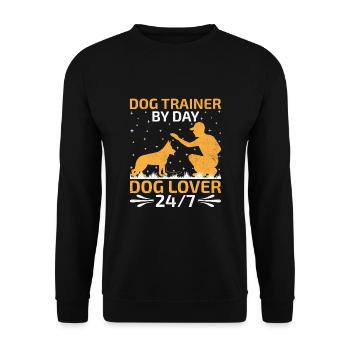 Dresseur de chiens Dressage de chiens Dressage de chiens Soins aux animaux de compagnie Pr - Sweat-shirt Unisexe - noir - Devant - Alina (178cm) & Michal (187cm)