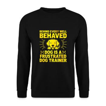 Dog Trainer Dog Training Training Dogs Pet Care Pr - Unisex Sweatshirt - black - Front - Alina (178cm) & Michal (187cm)