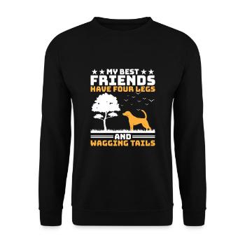 Dresseur de chiens Formation de chiens Chiens Soins pour animaux de compagnie Pr - Sweat-shirt Unisexe - noir - Devant - Alina (178cm) & Michal (187cm)