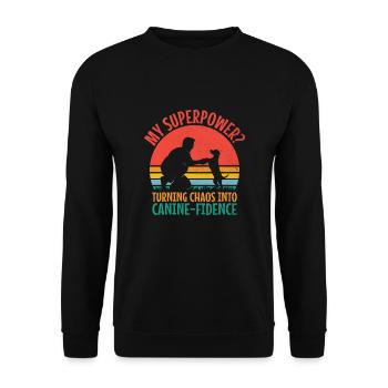 Dog Trainer Dog Training Training Dogs Pet Care Pr - Unisex Sweatshirt - black - Front - Alina (178cm) & Michal (187cm)
