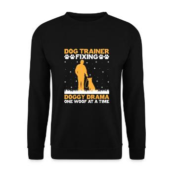 Dog Trainer Dog Training Training Dogs Pet Care Pr - Unisex Sweatshirt - black - Front - Alina (178cm) & Michal (187cm)