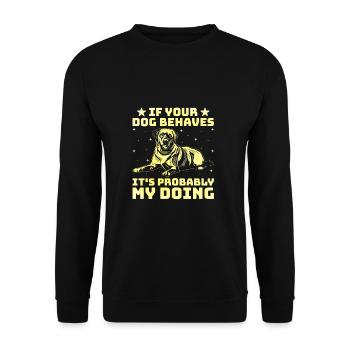 Dog Trainer Dog Training Training Dogs Pet Care Pr - Unisex Sweatshirt - black - Front - Alina (178cm) & Michal (187cm)