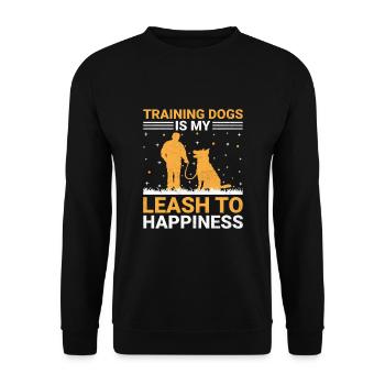 Dog Trainer Dog Training Training Dogs Pet Care Pr - Unisex Sweatshirt - black - Front - Alina (178cm) & Michal (187cm)