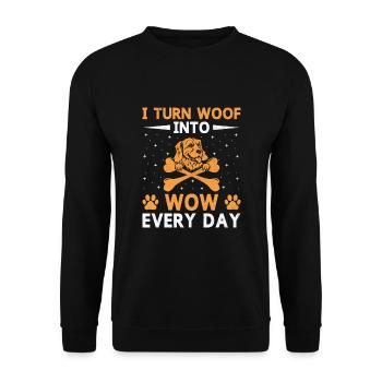 Dresseur de chiens Dressage de chiens Dressage de chiens Soins aux animaux de compagnie Pr - Sweat-shirt Unisexe - noir - Devant - Alina (178cm) & Michal (187cm)