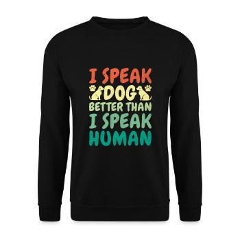 Dresseur de chiens Dressage de chiens Dressage de chiens Soins aux animaux de compagnie Pr - Sweat-shirt Unisexe - noir - Devant - Alina (178cm) & Michal (187cm)