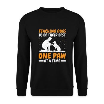 Dresseur de chiens Formation de chiens Chiens Soins pour animaux de compagnie Pr - Sweat-shirt Unisexe - noir - Devant - Alina (178cm) & Michal (187cm)