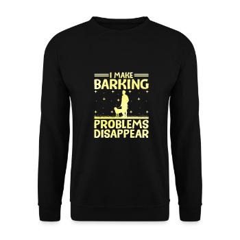 Dresseur de chiens Dressage de chiens Dressage de chiens Soins aux animaux de compagnie Pr - Sweat-shirt Unisexe - noir - Devant - Alina (178cm) & Michal (187cm)