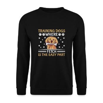 Dog Trainer Dog Training Training Dogs Pet Care Pr - Unisex Sweatshirt - black - Front - Alina (178cm) & Michal (187cm)