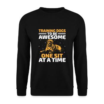 Dresseur de chiens Formation de chiens Chiens Soins pour animaux de compagnie Pr - Sweat-shirt Unisexe - noir - Devant - Alina (178cm) & Michal (187cm)