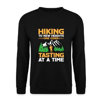 Randonneur Randonnée Trekking En plein air Nature Boisson alcoolisée - Sweat-shirt Unisexe - noir - Devant - Alina (178cm) & Michal (187cm)