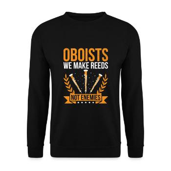 Oboist Oboe Basoonist Marching Band Instrumen - Unisex Pullover - Schwarz - Vorne - Alina (178cm) & Michal (187cm)