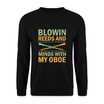 Oboist Oboe Basoonist Marching Band Instrumen - Unisex Pullover - Schwarz - Vorne - Alina (178cm) & Michal (187cm)