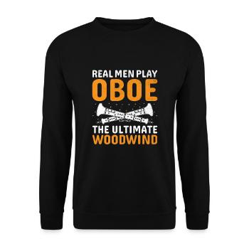 Oboist Oboe Basoonist Marching Band Instrumen - Unisex Pullover - Schwarz - Vorne - Alina (178cm) & Michal (187cm)