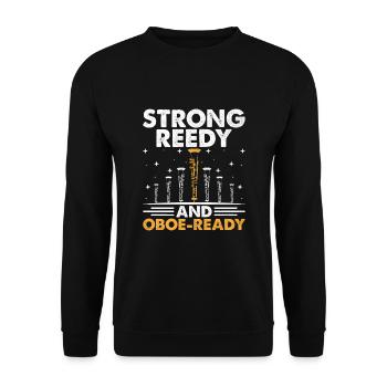 Oboist Oboe Basoonist Marching Band Instrumen - Unisex Pullover - Schwarz - Vorne - Alina (178cm) & Michal (187cm)