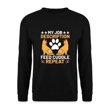 Pet Sitter Pet Sitting Dog and Cat Sitters Dog Wal - Unisex Sweatshirt - black - Front - Alina (178cm) & Michal (187cm)