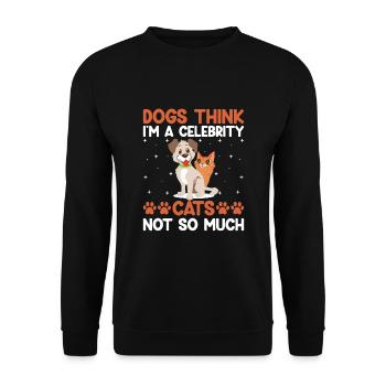 Pet Sitter Pet Sitting Dog and Cat Sitters Dog Wal - Unisex Sweatshirt - black - Front - Alina (178cm) & Michal (187cm)