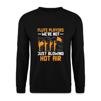 Marching Band Sayings Funny Marching Instruments - Unisex Sweatshirt - black - Front - Alina (178cm) & Michal (187cm)