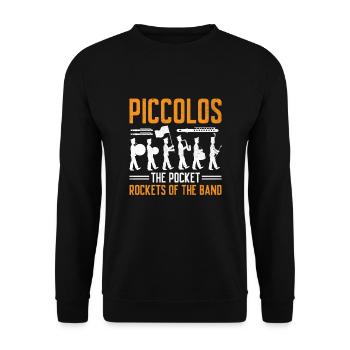 Marching Band Sayings Funny Marching Instruments - Unisex Sweatshirt - black - Front - Alina (178cm) & Michal (187cm)