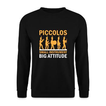 Marching Band Sayings Funny Marching Instruments - Unisex Sweatshirt - black - Front - Alina (178cm) & Michal (187cm)
