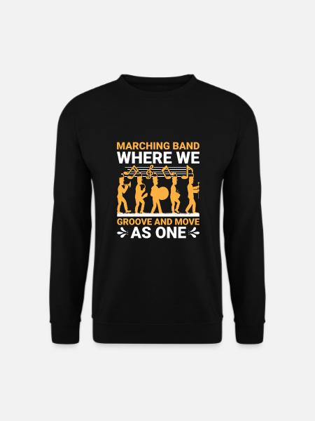 Blaskapelle Sprüche Lustige Marschinstrumente - Unisex Pullover - Schwarz