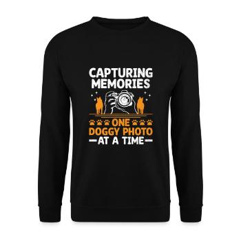 Dog Lover Photography Loves Dog Photographer Dogs - Unisex Sweatshirt - black - Front - Alina (178cm) & Michal (187cm)
