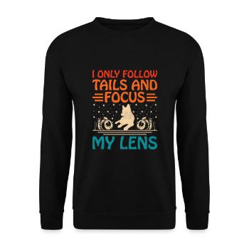 Dog Lover Photography Loves Dog Photographer Dogs - Unisex Sweatshirt - black - Front - Alina (178cm) & Michal (187cm)