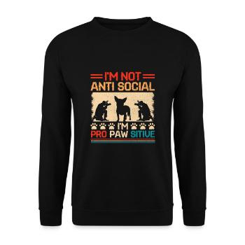 Dog Lover Photography Loves Dog Photographer Dogs - Unisex Sweatshirt - black - Front - Alina (178cm) & Michal (187cm)