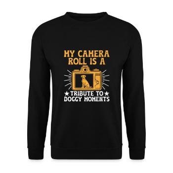 Dog Lover Photography Loves Dog Photographer Dogs - Unisex Sweatshirt - black - Front - Alina (178cm) & Michal (187cm)