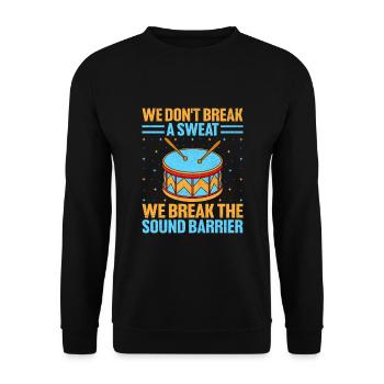 Drum Corps Marching Band Drum Corp Music Percussio - Unisex Pullover - Schwarz - Vorne - Alina (178cm) & Michal (187cm)